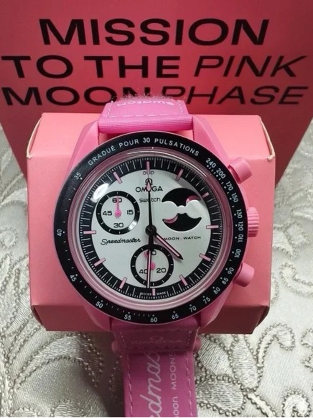 🪐Omega x Swatch Mission to the Moonphase – Pink Moon